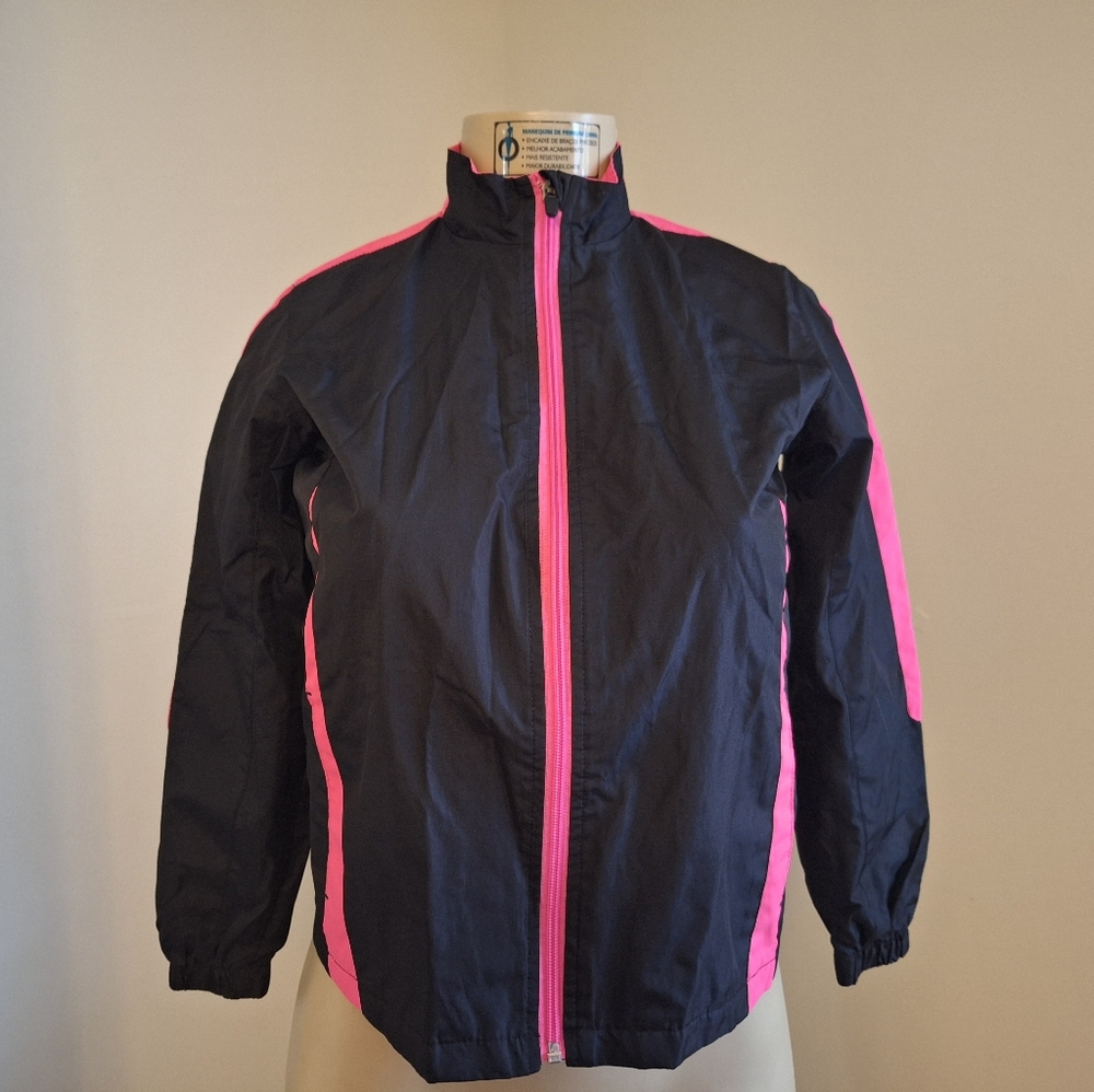 BCG Girls Black/pink jacket Size Medium 8/10